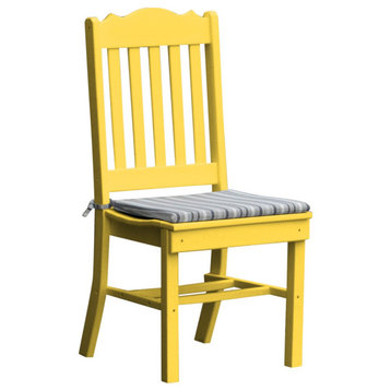 Poly Lumber Royal Dining Chair, Lemon Yellow
