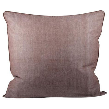 Elk Home Chambray, 24x24" Pillow, Earth Tone Finish