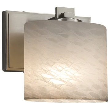 Fusion Era, Wall Sconce, Oval, Nickel, Weave, LED