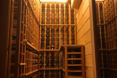 Example of a classic wine cellar design in Boston