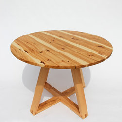 Solid Wood Round Table in Hickory - Dining Tables