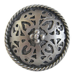 Inviting Home Inc. - Moroccan Knob, Antique-Style Pewter - Cabinet And Drawer Knobs