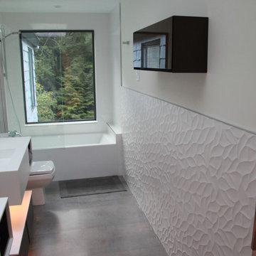 Modern Bath Remodel with Skylight