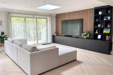 Photo of a modern living room in Hertfordshire.