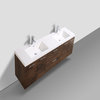 Eviva Luxury 84" Bathroom Vanity, Rosewood