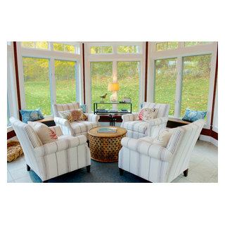 Colorful Elegance - Transitional - Sunroom - Boston - by Grace ...
