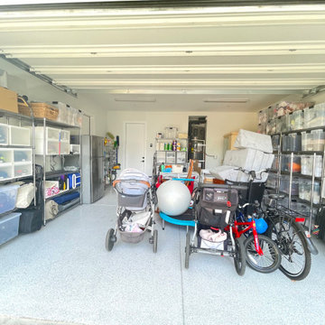 Organized Family Garage Storage