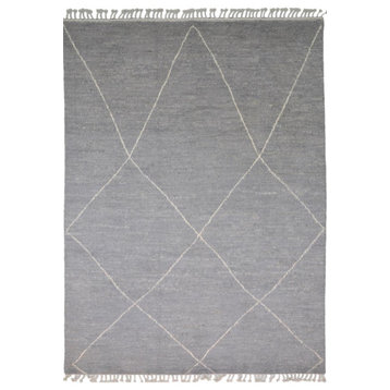 Oriental Rug Berber Maroccan Design 11'3"x8'4" Hand Knotted Carpet