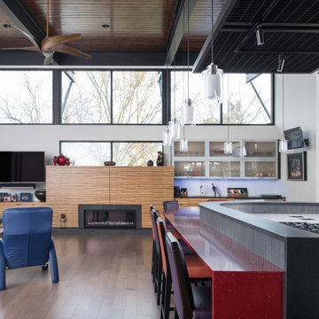Kitchen + Living Room