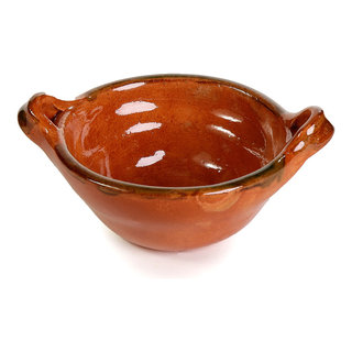 Mexican Terra Cotta Medium Lidded Cazuela Pot