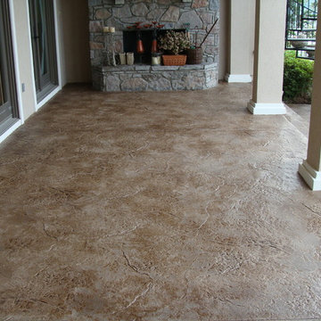 Stamped Overlay Patio