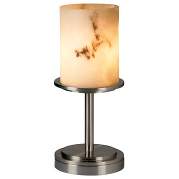 Justice Designs Clouds Dakota 1-Light Table Lamp (Short), Brushed Nickel
