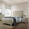 Acme Carine Queen Bed, Champagne