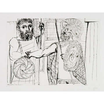 Pablo Picasso, Etude pour Lesistratas, 14-C, Lithograph
