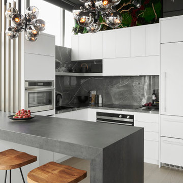 Kitchen / Waterfall island