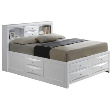 Glory Furniture Marilla Full Storage Bed in White