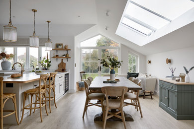 This is an example of a traditional dining room in London.