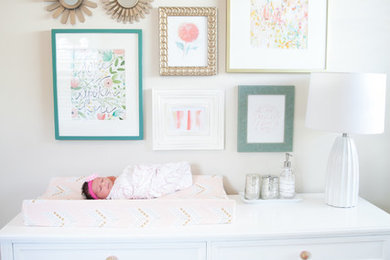 Inspiration for a mid-sized transitional nursery in Orange County.