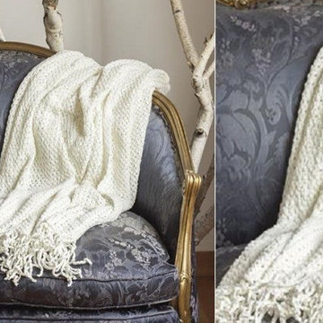 Cotton Throw With Fringe