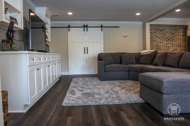 Example of a basement design in Atlanta
