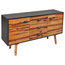 VidaXL Solid Acacia Wood Sideboard, 115x35x70 cm