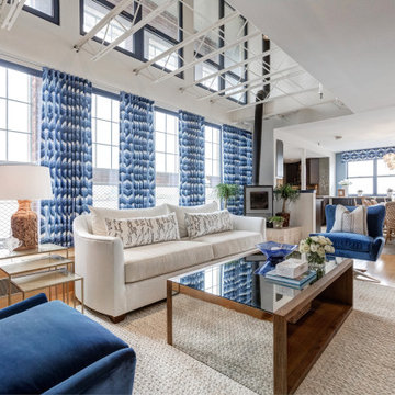 Traditional beach style living room