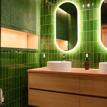 Master Bathroom Renovation and Custom Closet Built in Highland Park