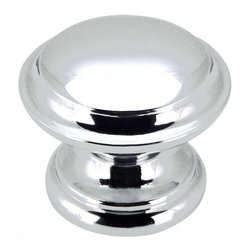 Cosmas - Cosmas 4251BN Cabinet Round Knob, 1-3/8" Diameter, Set of 5, Polished Chrome - Cabinet And Drawer Knobs