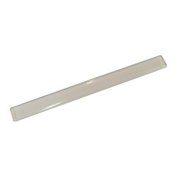 1x12 Glossy White Subway Glass Mosaic Tiles - Home Accessories & Decor