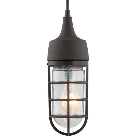 Volume Lighting 9852 1 Light 4"W Outdoor Mini Pendant - Antique Bronze