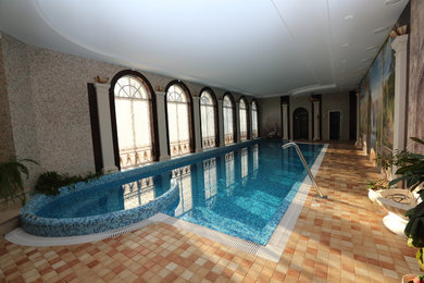 Идея дизайна: бассейн в классическом стиле