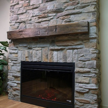 Ledge Stone Veneer Interior Fireplaces