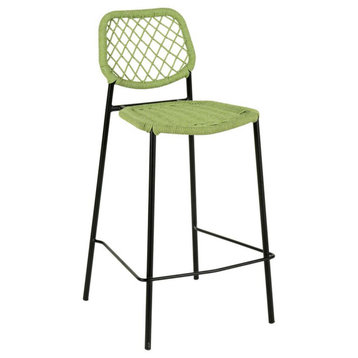 Lucy Green Dyed Cord Outdoor Counter Stool