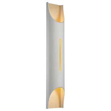 Mulholland 1 Light Wall Sconce, White Gold Leaf