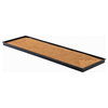 46.5"x14"x1.5" Rubber Boot Tray With Rectangle Embossed Coir Insert