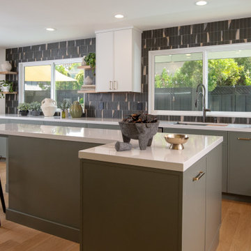 A Soft Sage & Graphite Kitchen