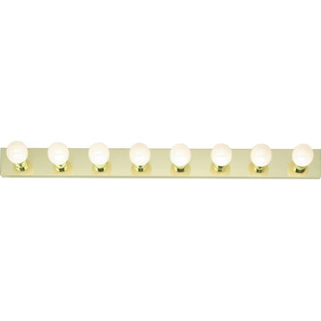 Nuvo Lighting 77/191 8 Light 48"W Vanity Strip - Compliant - Polished Brass
