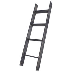 4 Step Blackwash Rustic Wood Ladder Shelf 4 Step Blackwash Rustic Wood Ladder Shelf