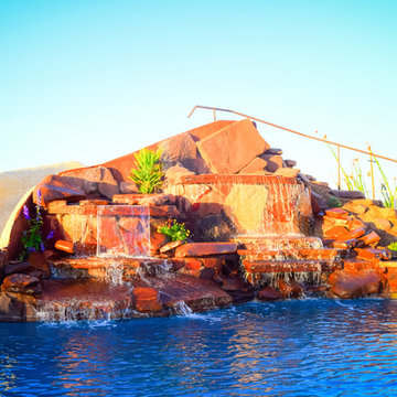 Custom Pools, Stream, Water Feature