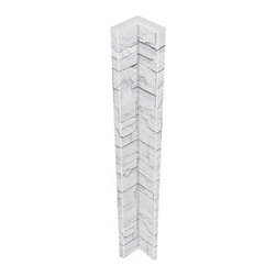 136-CT1-DURANGO STACKED STONE VENEER INSIDE CORNER 48"H X 3 1/2"W X 1 1/4"D - Wall Panels