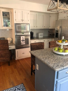 Painting my 80s style kitchen cabinets