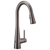 Moen One-Handle Pulldown Kitchen Faucet Black Stainless, 7864EWBLS