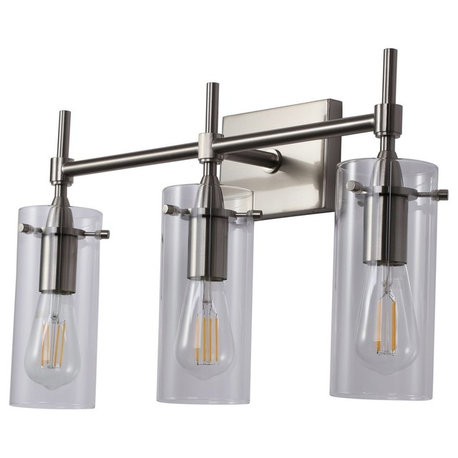 Effimero 3-Light Wall Sconce, Brushed Nickel