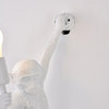White Hanging Resin Monkey Wall Sconce