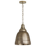 Capital Lighting - Sedona One Light Pendant, Oxidized Nickel - Ring in a hint of vintage charm and industrial character with this 1-light sand-cast aluminum bell pendant oxidized and antiqued by hand to reveal cracks and imperfections that mimic natural weathering.
