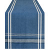 DII Blue Chambray French Stripe Table Runner 14"x72"