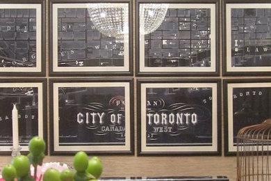 Dining room - transitional dining room idea in Toronto