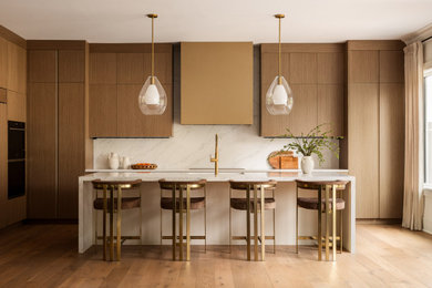 Inspiration for a contemporary kitchen remodel in New York