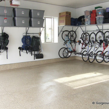 Garage shelving & garage overhead