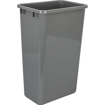 Hardware Resources CAN-50 50 Quart Plastic Trash Can for Double - Grey